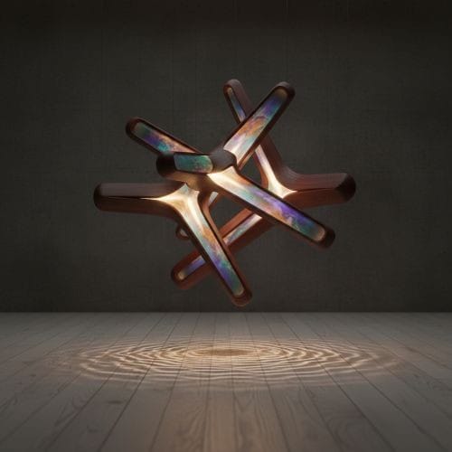 「全.台灣」創作浪潮：「AI 生成藝術」、「未來主義設計」當代數位藝術裝置，展示科技與島嶼文化跨界共振的創意作品。