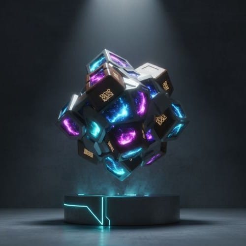 「全.台灣」創作浪潮：「AI 生成藝術」、「未來主義設計」當代數位藝術裝置，展示科技與島嶼文化跨界共振的創意作品。